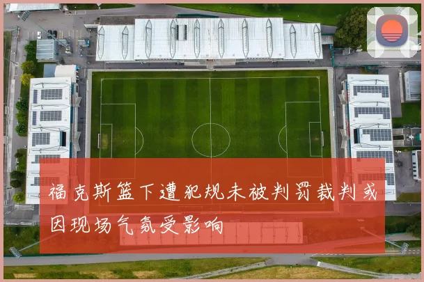 福克斯篮下遭犯规未被判罚裁判或因现场气氛受影响